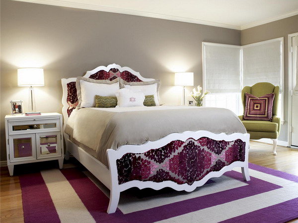 Purple and White Bedroom Ideas