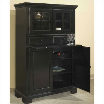 Black Kitchen Pantry Cabinet