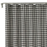 Black and White Checkered Shower Curtain