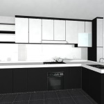 Black and White Kitchen Cabinets