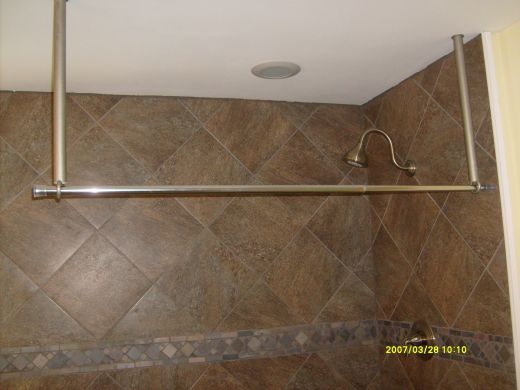 Ceiling Mount Shower Curtain Rods
