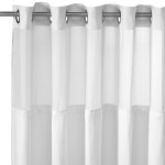 Extra Long Hookless Shower Curtain