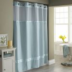 Hookless Shower Curtain with Snap Liner