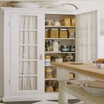 Tall White Kitchen Pantry Cabinet