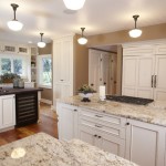 White Kitchen Cabinets with Granite