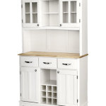 White Kitchen Hutch Cabinet