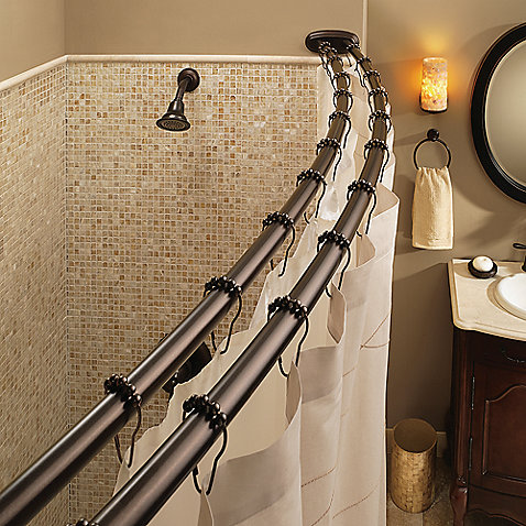 Diy Curved Shower Curtain Rod, Why Are Some Shower Curtain Rods Curved