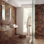 Brown Bathroom Floor Tiles
