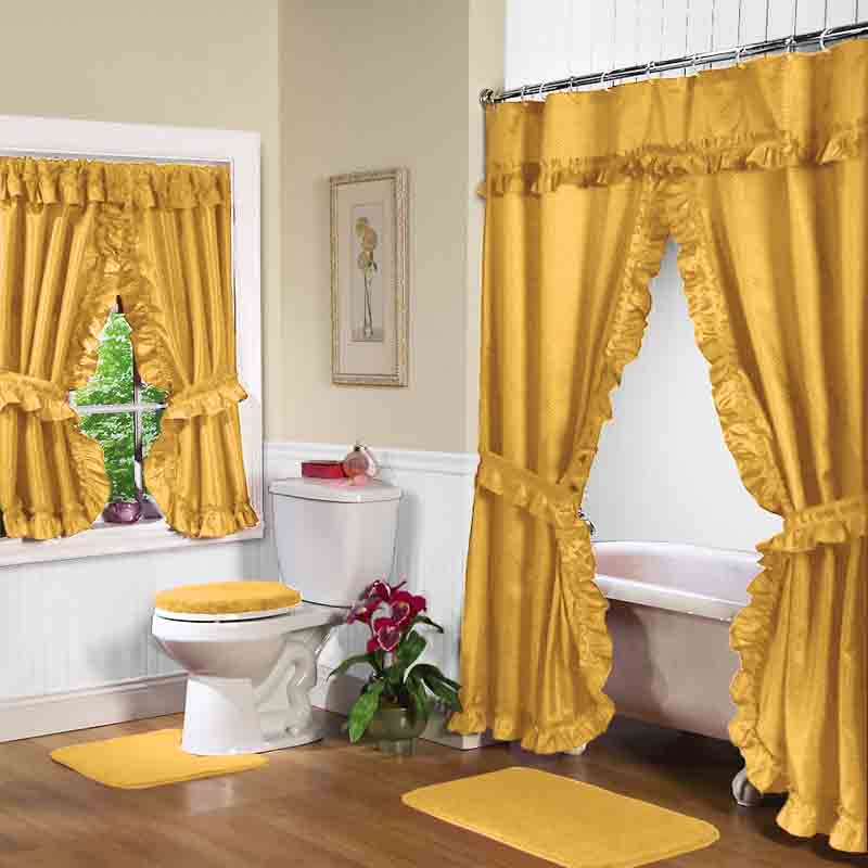 Double Swag Shower Curtain Sets