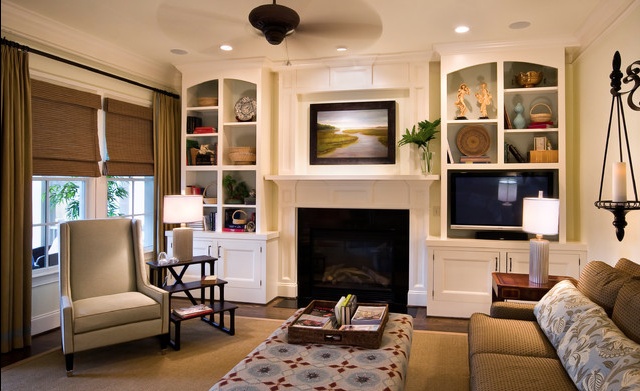 Living Room Designs with Fireplace and TV