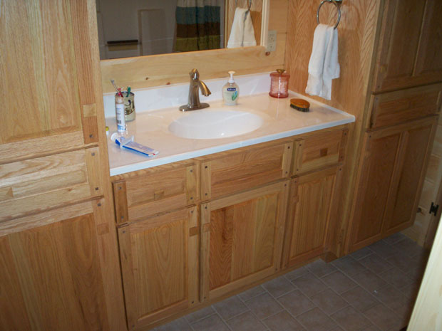 OAK Bathroom Vanity Cabinets