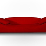 Red Contemporary Sofa