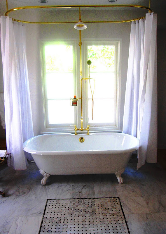 Shower Curtain Rod for Clawfoot Bathtub - Decor Ideas