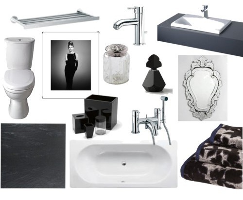 Black and White Bathroom Accessories