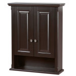 Espresso Bathroom Wall Cabinet