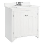White Bathroom Vanity without Top