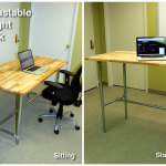 Adjustable Sitting Standing Desk