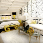 Black White and Yellow Bedroom Ideas