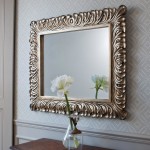Decorative Silver Framed Wall Mirror