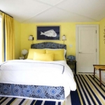 Navy Blue and Yellow Bedroom Ideas