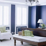 Navy and Teal Bedroom