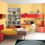 Red and Yellow Bedroom