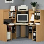Small Corner Desk with Storage