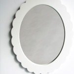 White Framed Wall Mirror