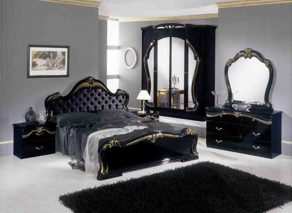 black and white lacquer bedroom furniture