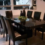 Black Leather Dining Room Chairs