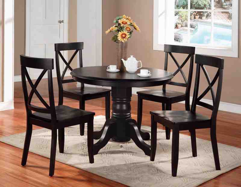 Black Wood Dining Room Chairs