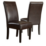 Brown Leather Dining Room Chairs