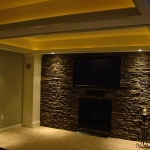 Faux Stone Wall