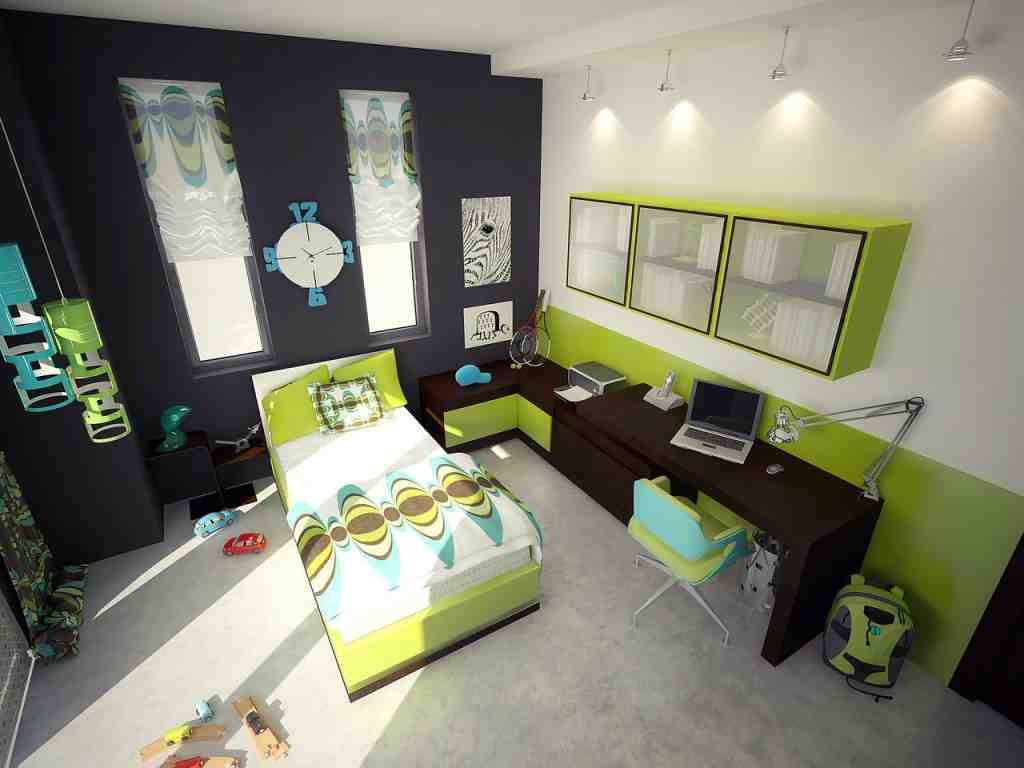 Gray and Green Bedroom Ideas