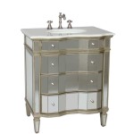 Mirrored Bathroom Vanity Cabinet