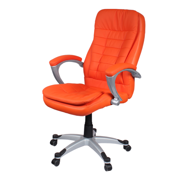 Orange Leather Office Chair Decor Ideas
