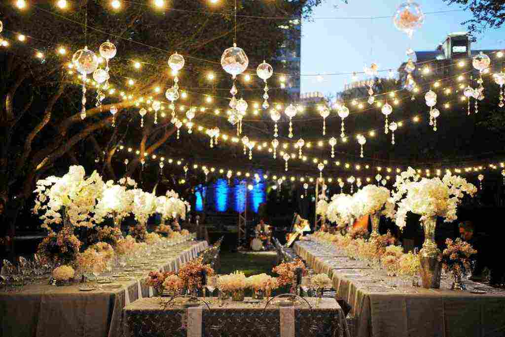 Outdoor Patio Hanging String Lights