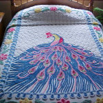 Peacock Chenille Bedspread