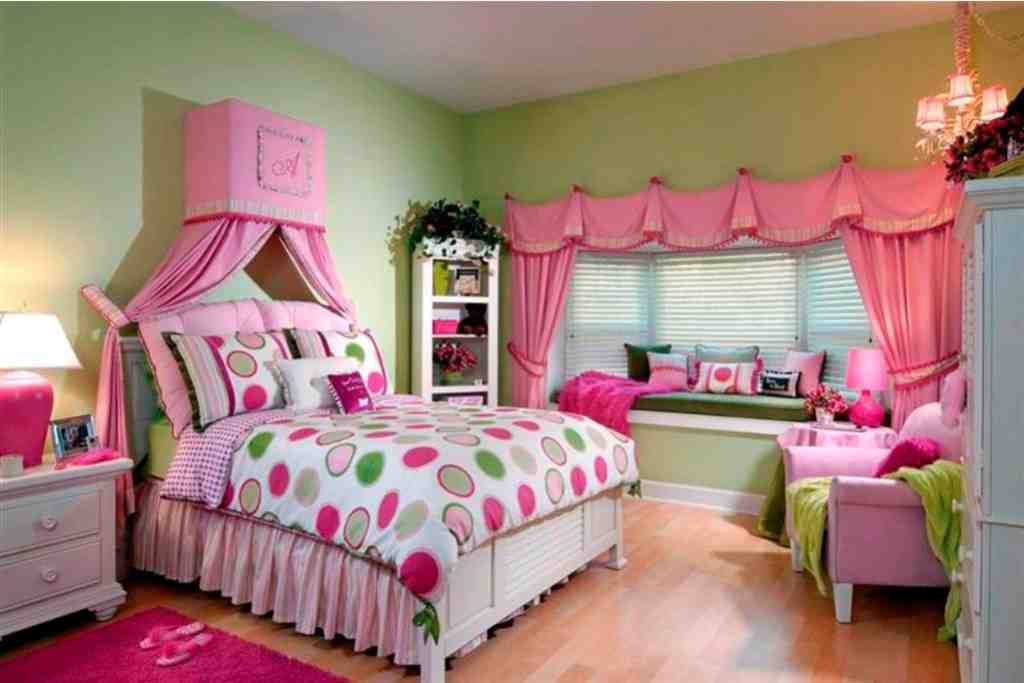 Pink and Green Bedroom Designs