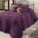 Purple Chenille Bedspread
