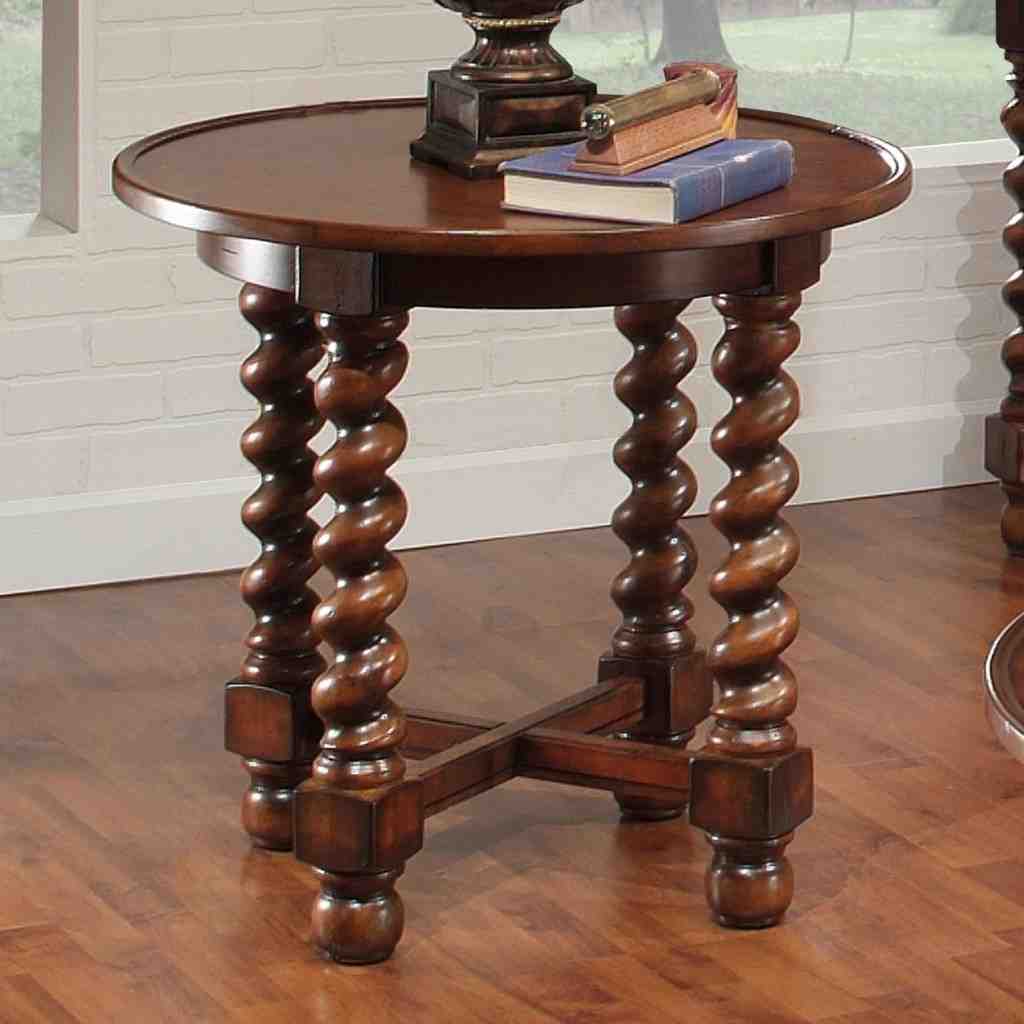 Antique Round End Table