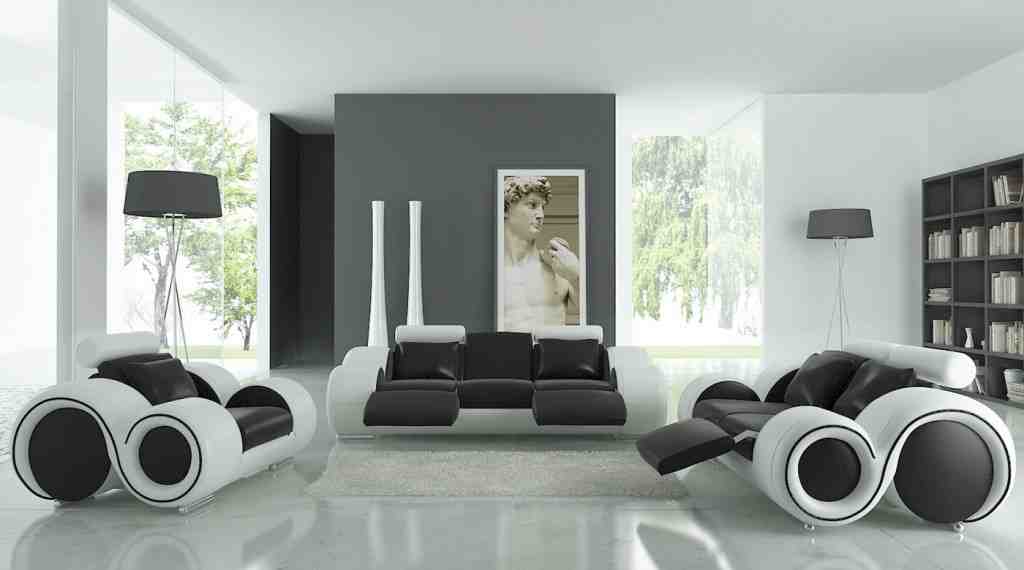 Black and White Living Room Sets