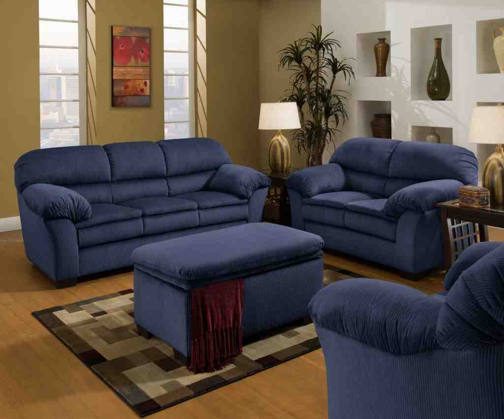 Blue Living Room Set