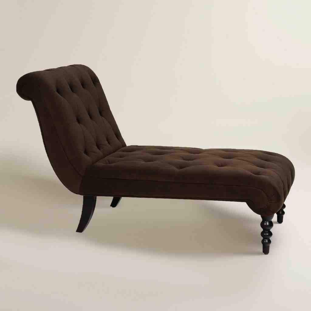 Brown Leather Chaise Lounge Chair