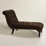 Brown Leather Chaise Lounge Chair