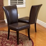 Brown Leather Dining Room Chairs