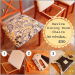 DIY Dining Room Chair Covers