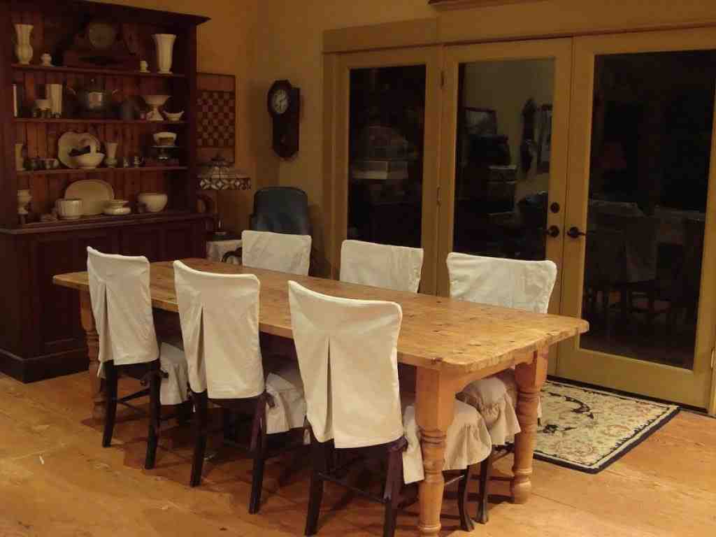 Dining Room Chair Covers With Tie Backs
