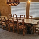 Log Kitchen Table and Chairs