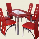Red Kitchen Table and Chairs